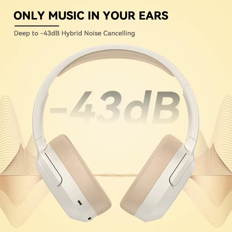 W820NB+ plus Active Noise Cancelling Wireless Bluetooth Headphones Hi-Res LDAC Headset 49H Playtime APP Equalizer