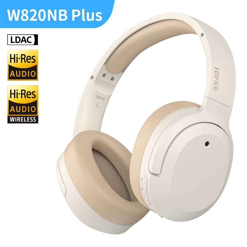 W820NB plus Wireless Noise Cancelling Headphones 43Db ANC Hi-Res LDAC Codec 49Hrs Playtime Over-Ear Bluetooth Headset