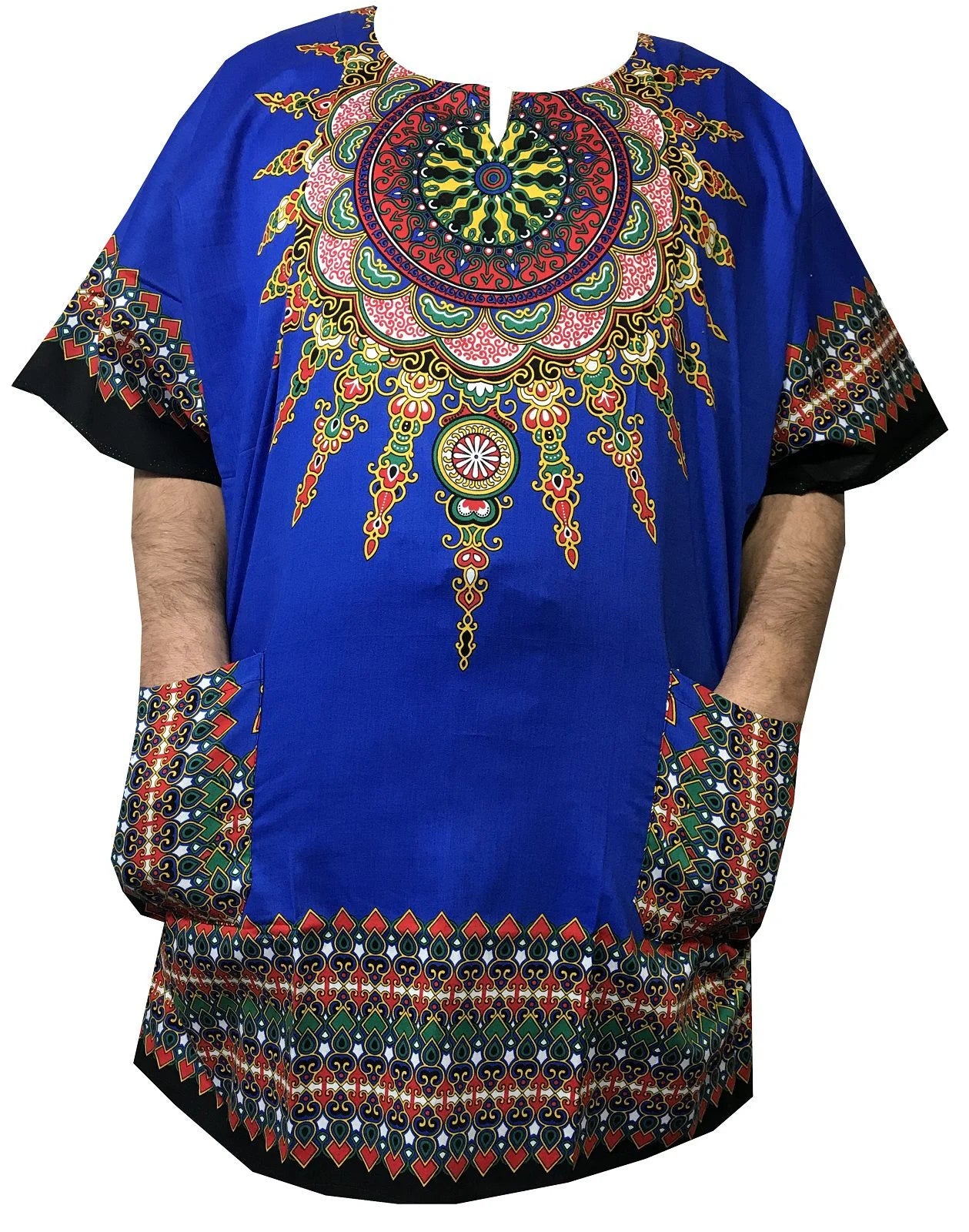 African Shirt for Men Women Dashiki Cotton T Shirt Traditional Tribal Clothing