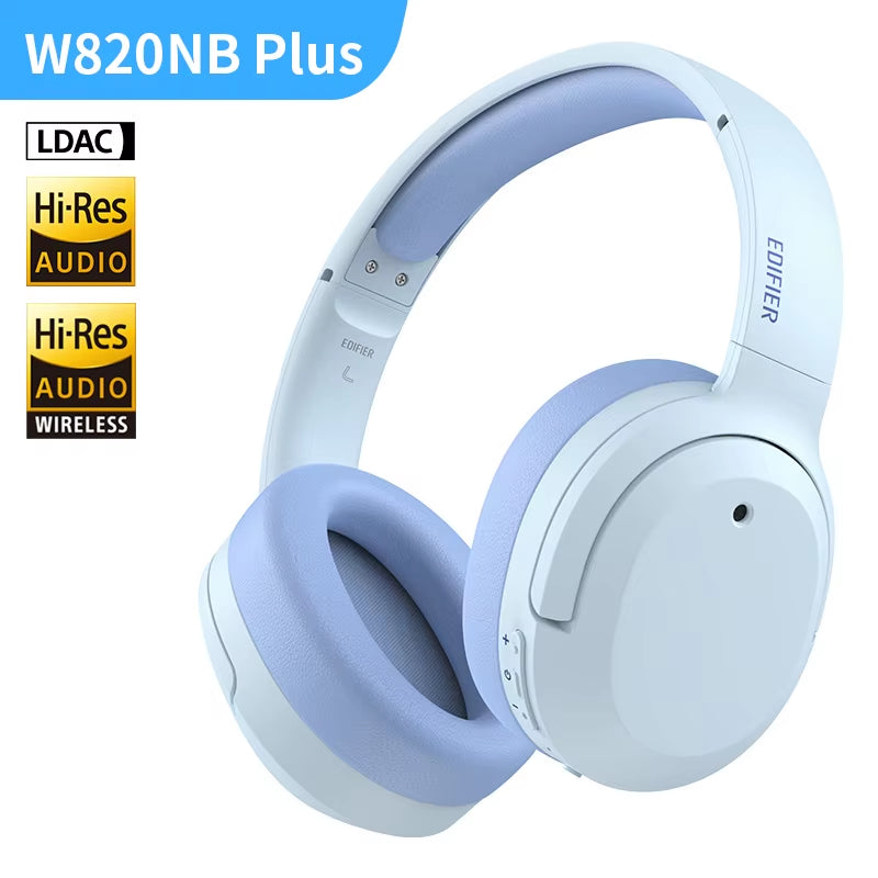 W820NB+ plus Active Noise Cancelling Wireless Bluetooth Headphones Hi-Res LDAC Headset 49H Playtime APP Equalizer